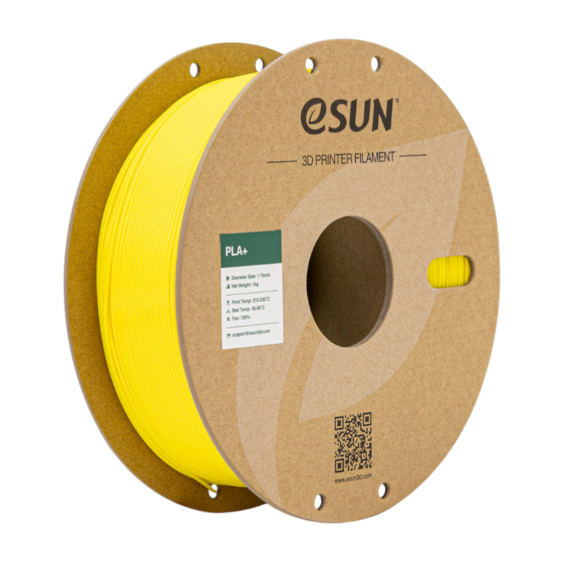 Філамент (пластик) для 3D принтера eSUN PLA+ 1кг, 1.75мм, жовтий (PLA+P175Y1)